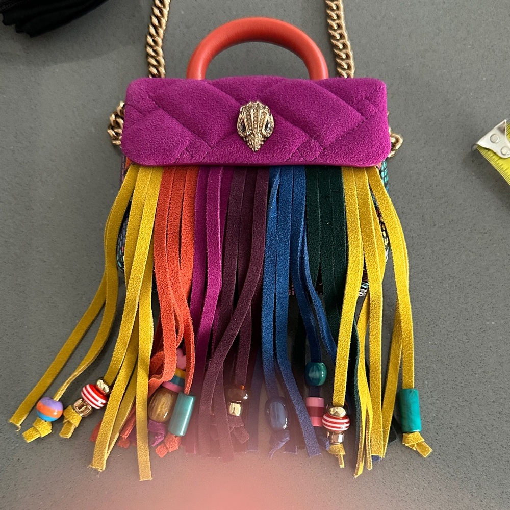 Kurt Geiger Multicolor Fringe Mini Bag